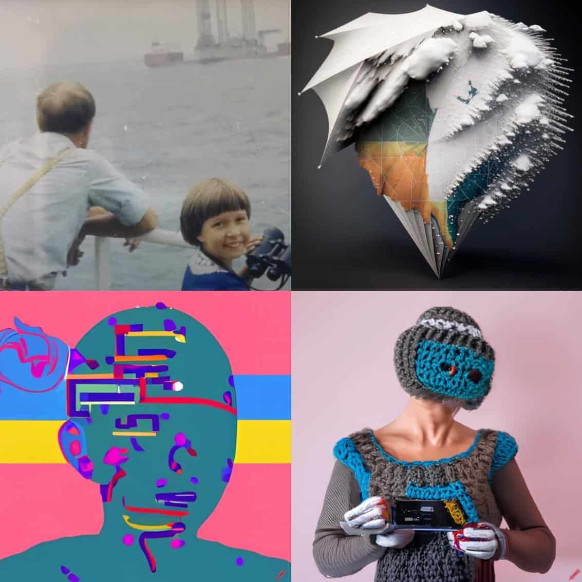 Dev-Awards-Composit-Image-ArtistTalksGraphic1 collage of graphcics