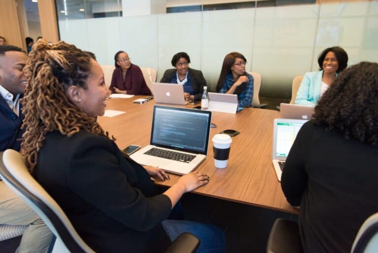 People in a meeting