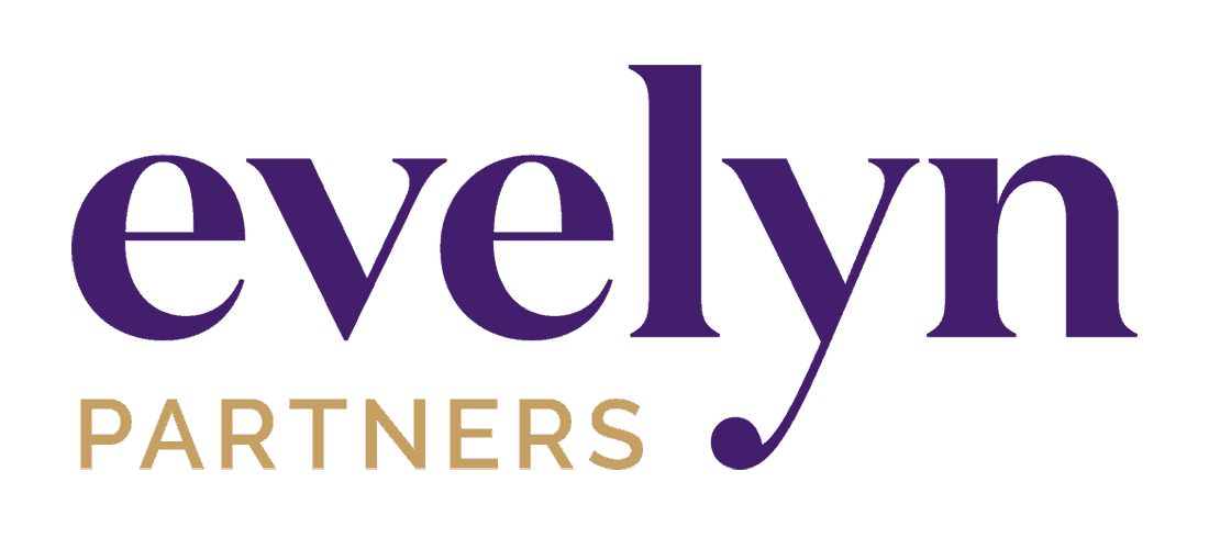Evelyn-partners Logo with a purple background and the word "amethyst" in the same color, followed by "Partners" in gold beneath it.