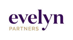 Logo displaying the text "Evelyn" in large purple letters and "Partners" in smaller gold letters underneath.